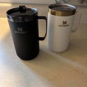 Stanley Black and White Travel Mugs 24oz